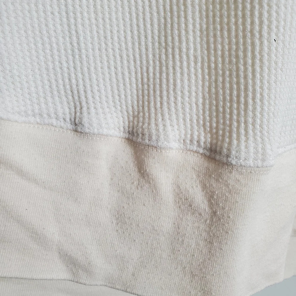 Splendid Size S Cream Waffle Knit 3/4 sleeve shirt - Picture 8 of 9